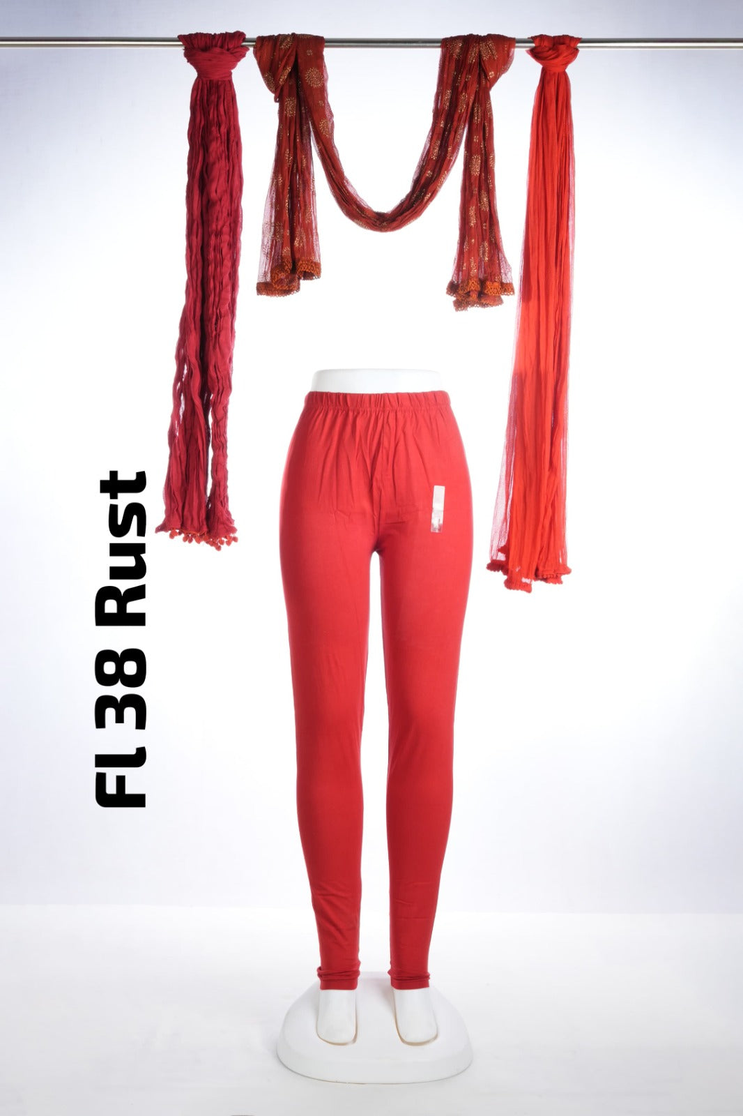 Premium Full Length Leggings (FL 38 Rust  )