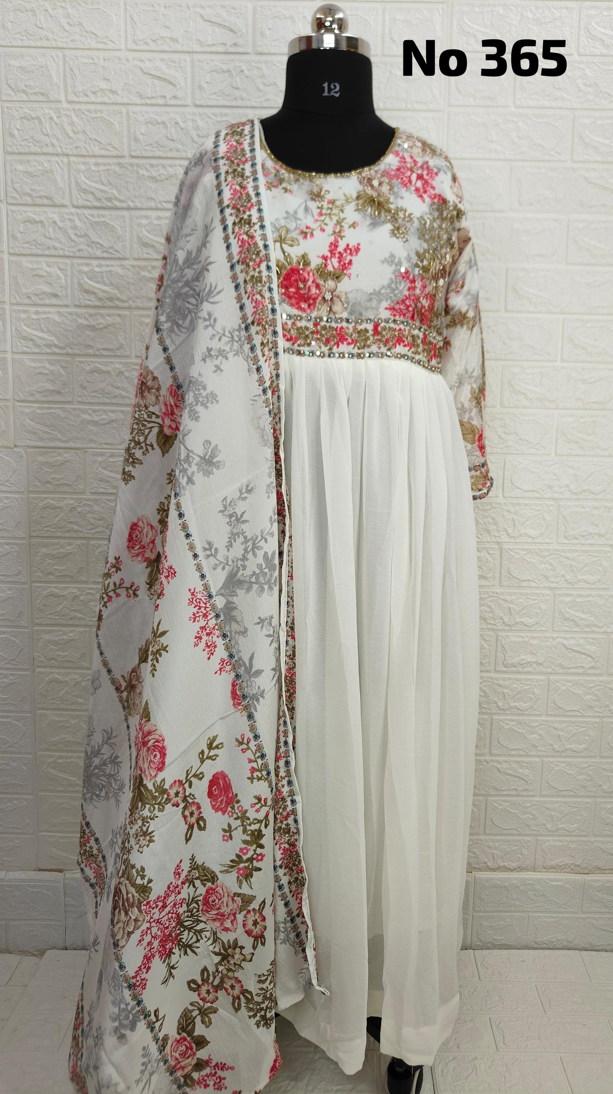 Boutique Anarkali with Shawl(365)