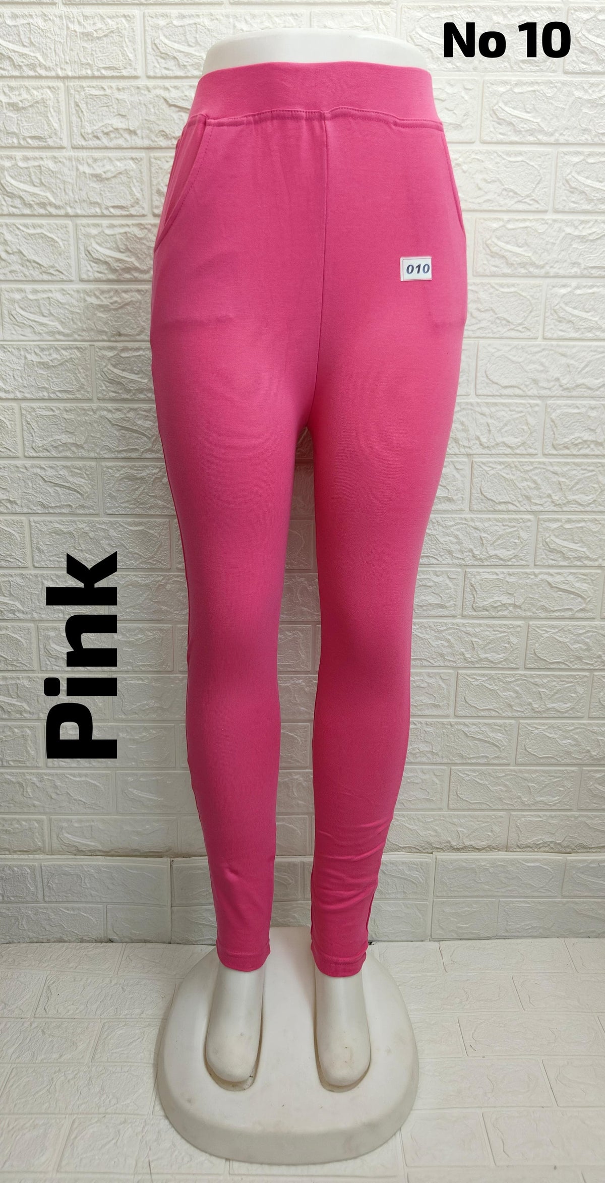 Miss India Full Length Jeggings With Pocket(Pink No 10)