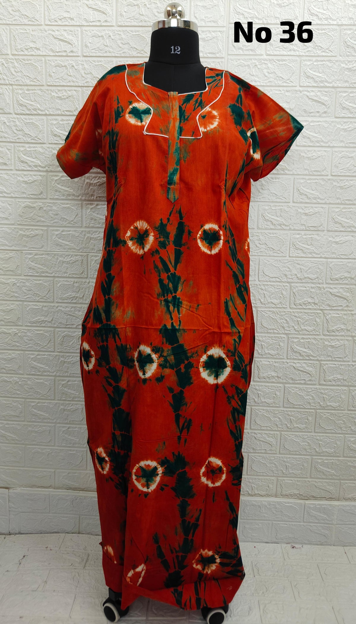 Shibori Zip Nighty (No 36)