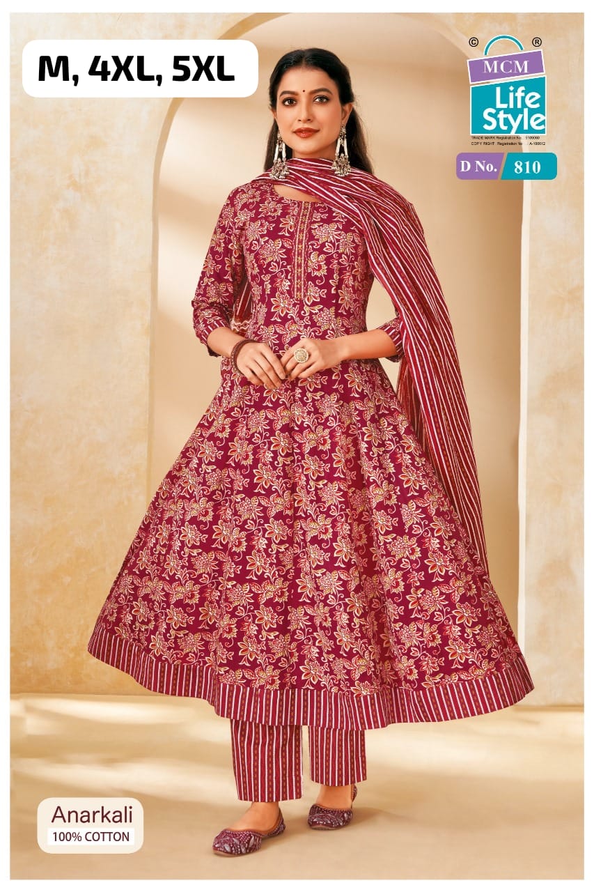 MCM Anarkali 3Pcs Set (No.810)