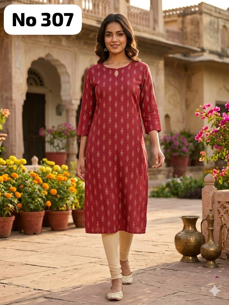 Dailywear Rayon Kurtis (No 307)
