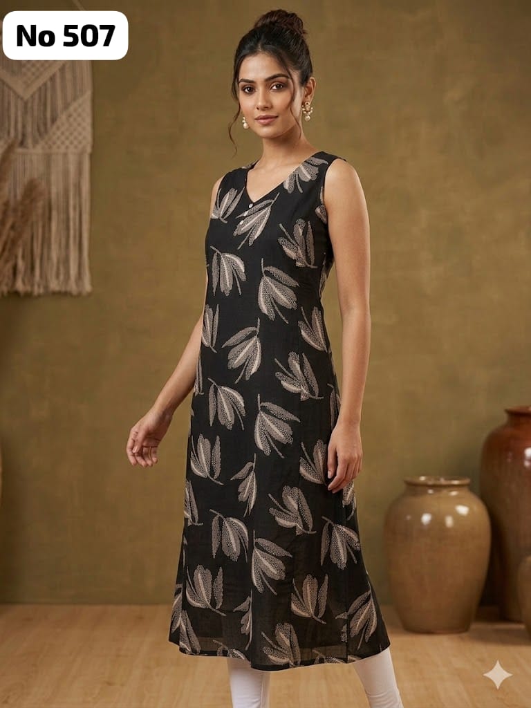Premium Rayon Aline Kurti (Sleeve Inside) (No 507)