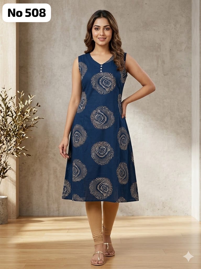 Premium Rayon Aline Kurti (Sleeve Inside) (No 508)