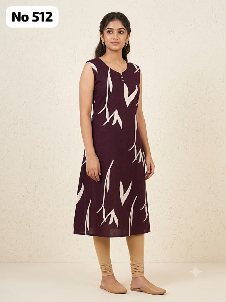 Premium Rayon Aline Kurti (Sleeve Inside) (No 512)