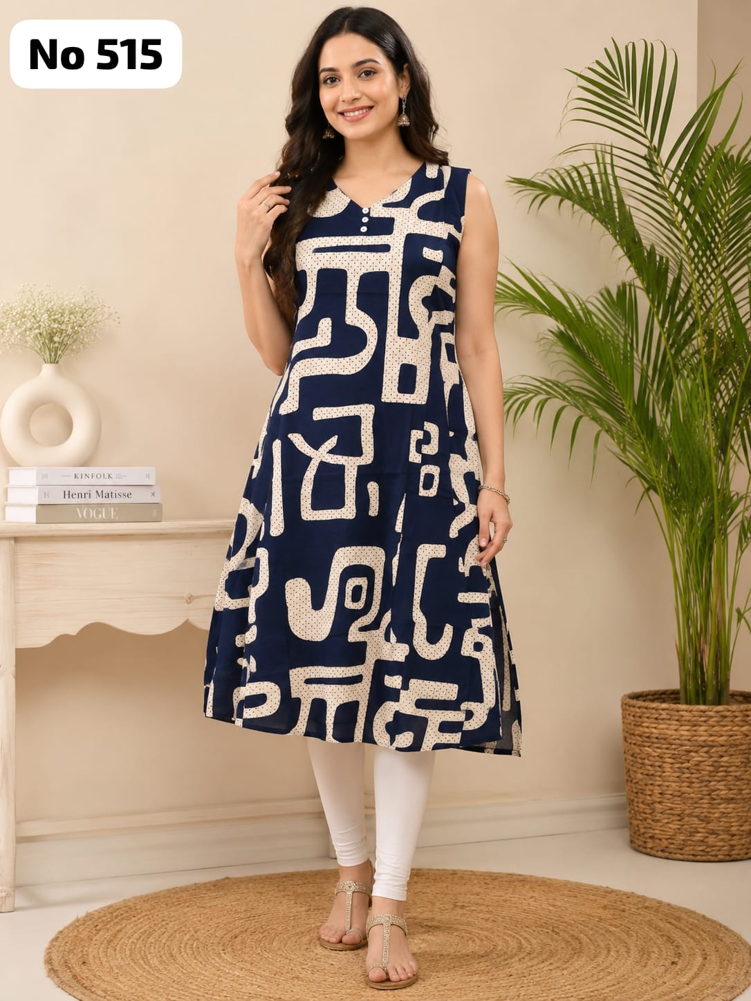 Premium Rayon Aline Kurti (Sleeve Inside) (No 515)