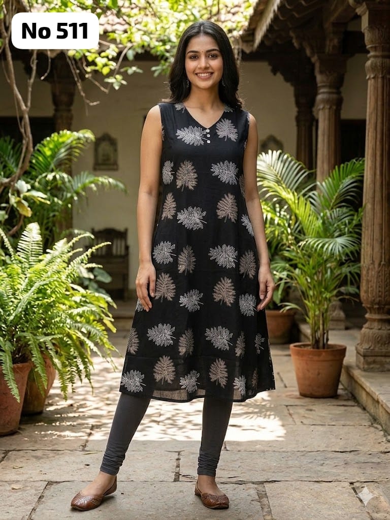 Premium Rayon Aline Kurti (Sleeve Inside) (No 511)