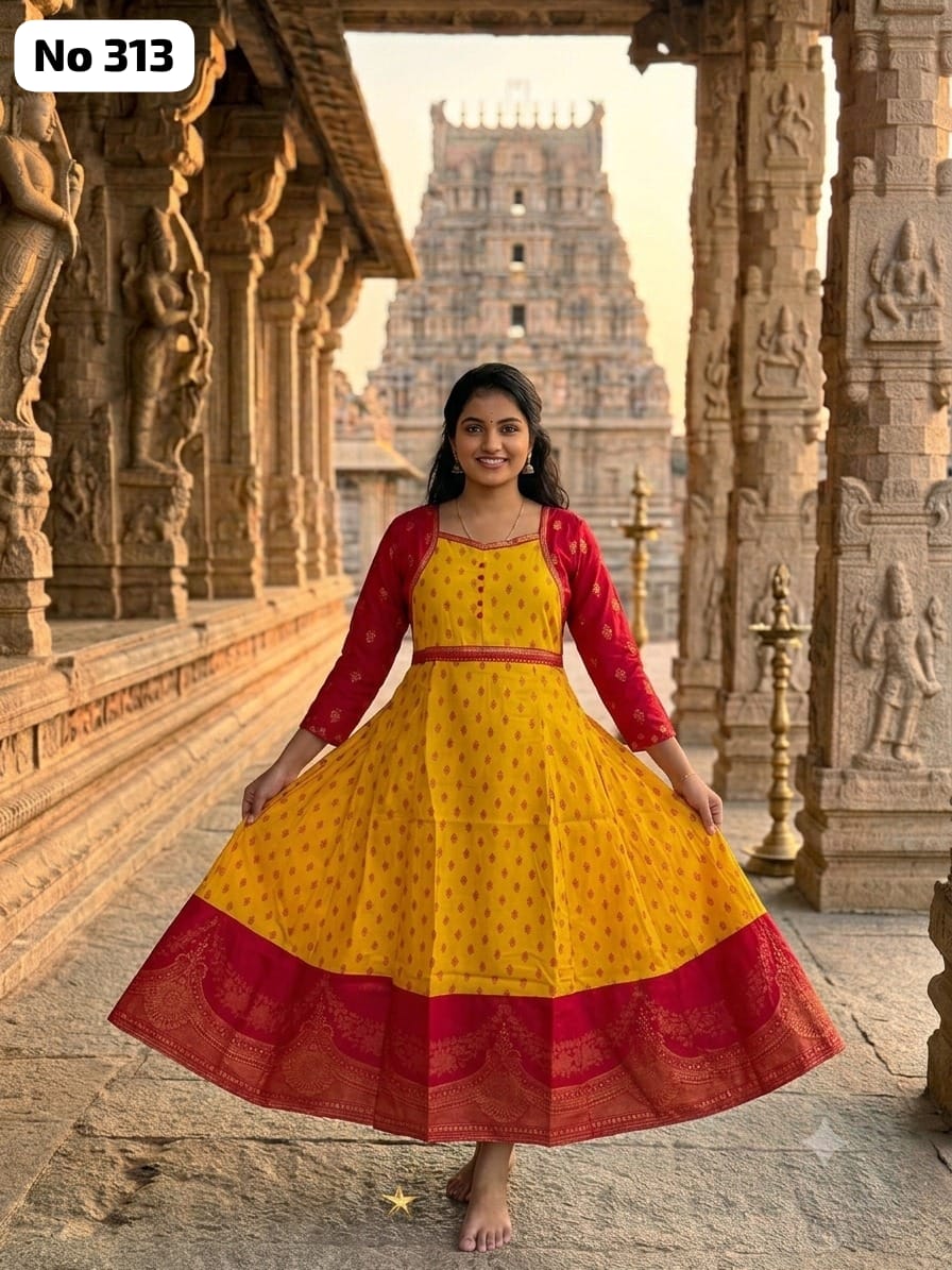 Silk Anarkali Gown (No 313)