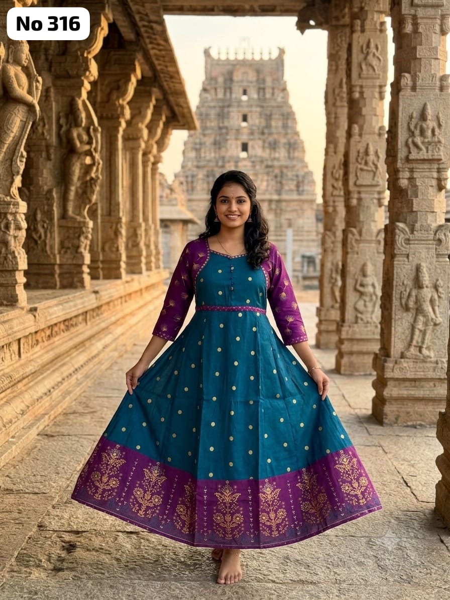 Silk Anarkali Gown (No 316)