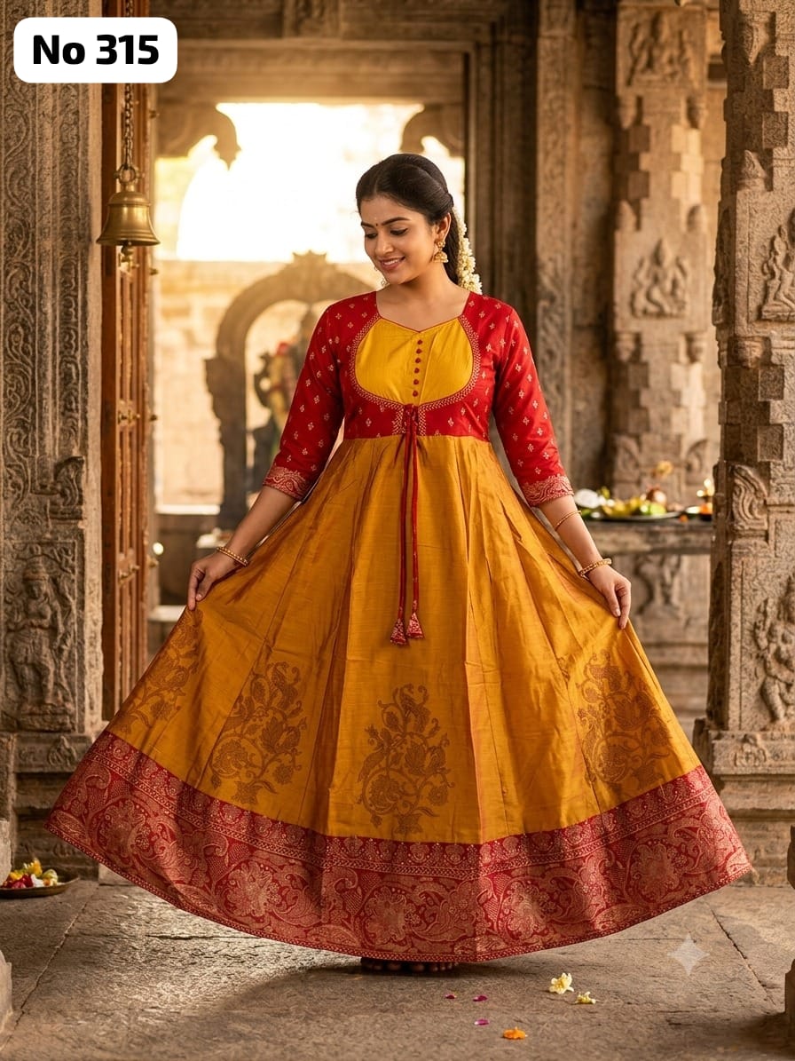 Silk Anarkali Gown (No 315)