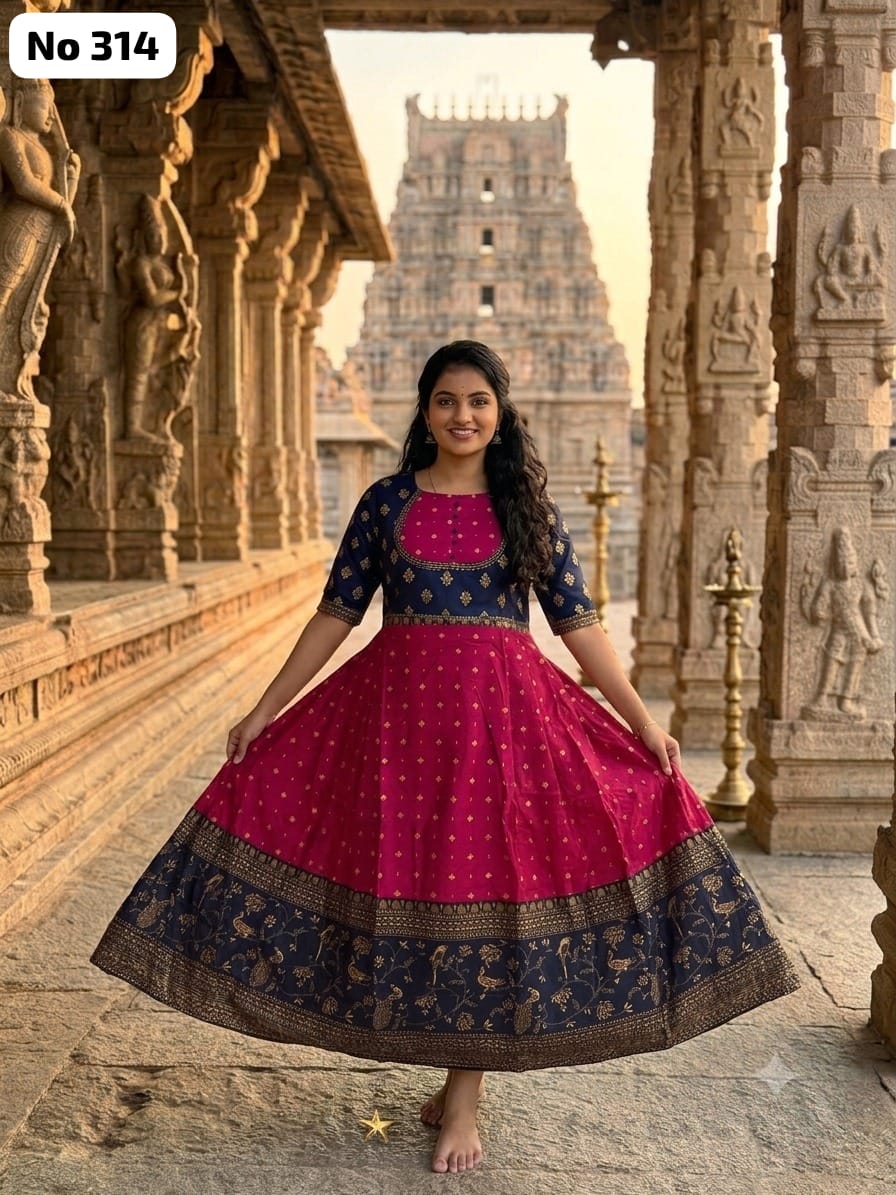 Silk Anarkali Gown (No 314)
