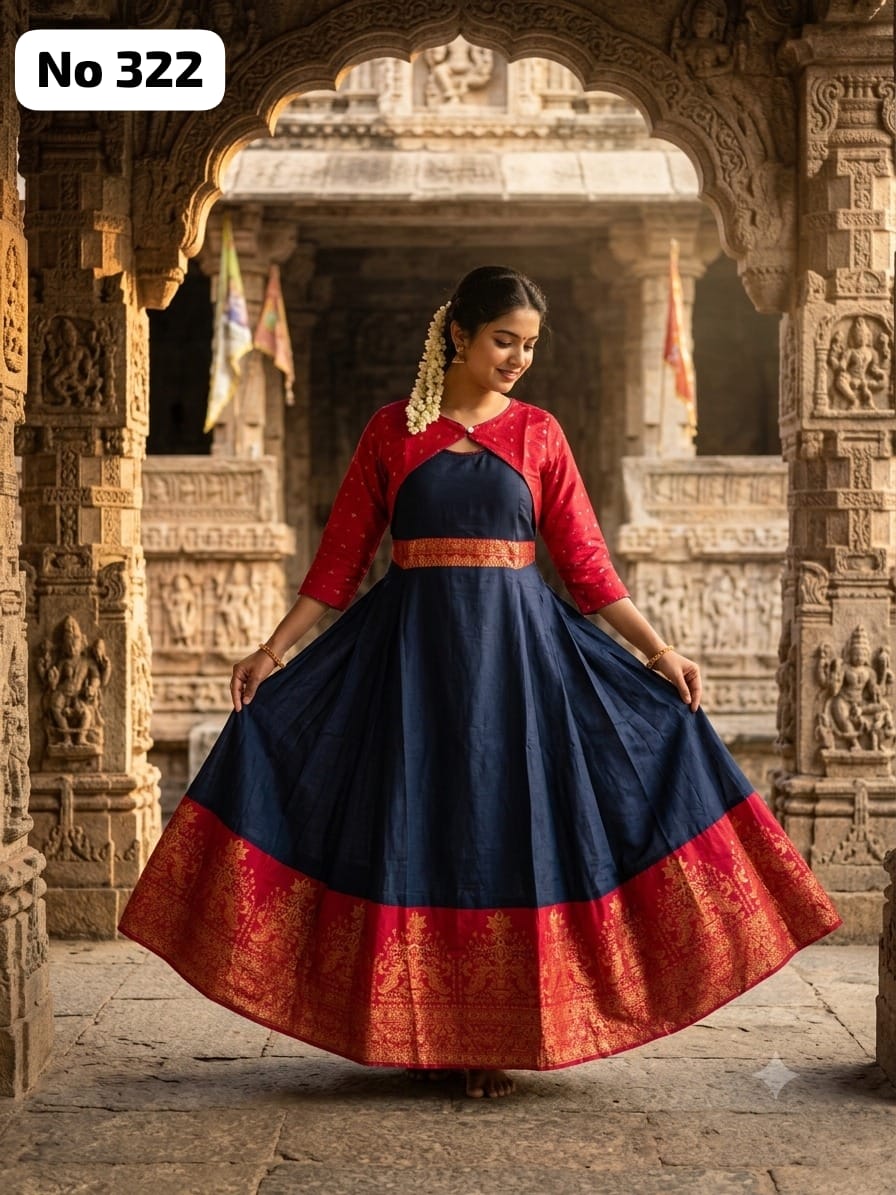 Silk Anarkali Gown (No 322)