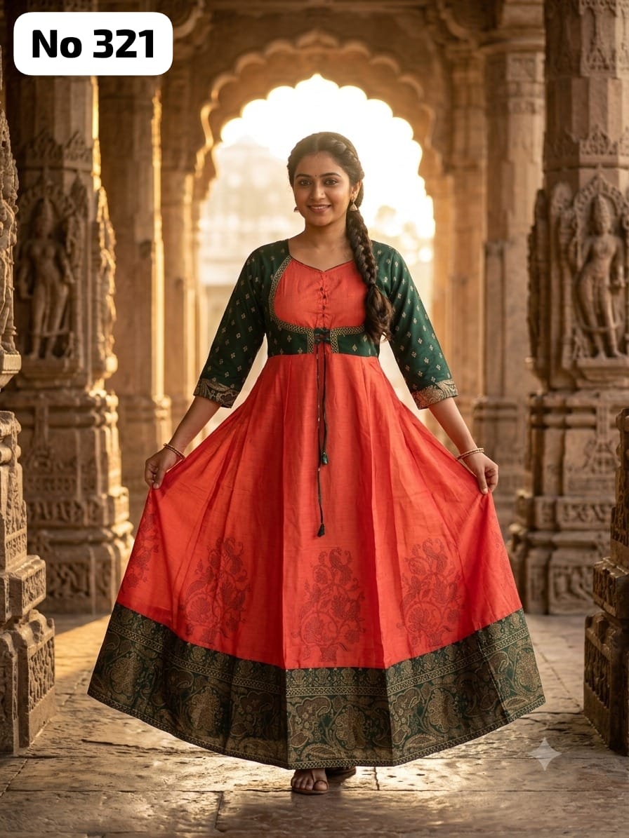 Silk Anarkali Gown (No 321)