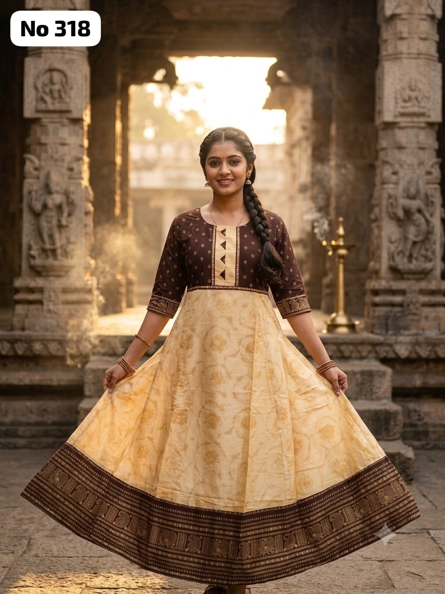 Silk Anarkali Gown (No 318)