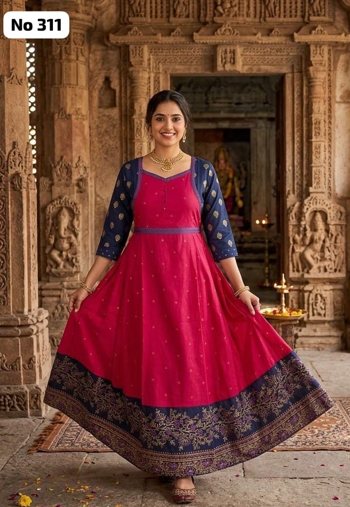 Silk Anarkali Gown (No 311)