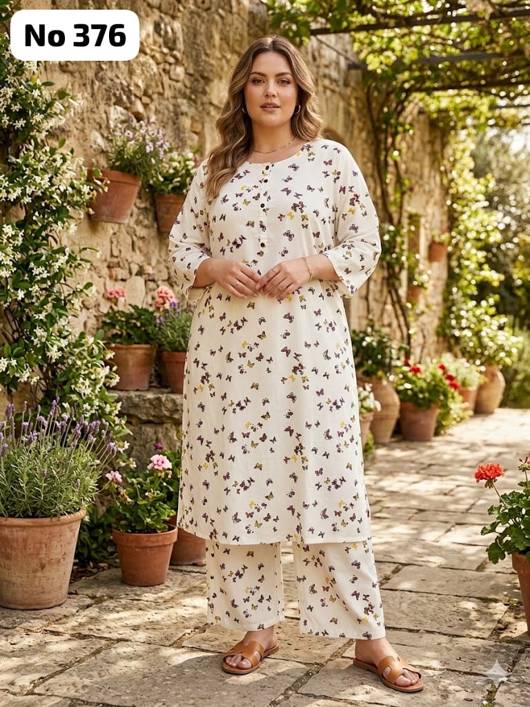 Rayon Co-ord Set (Plus Size) (No 376)