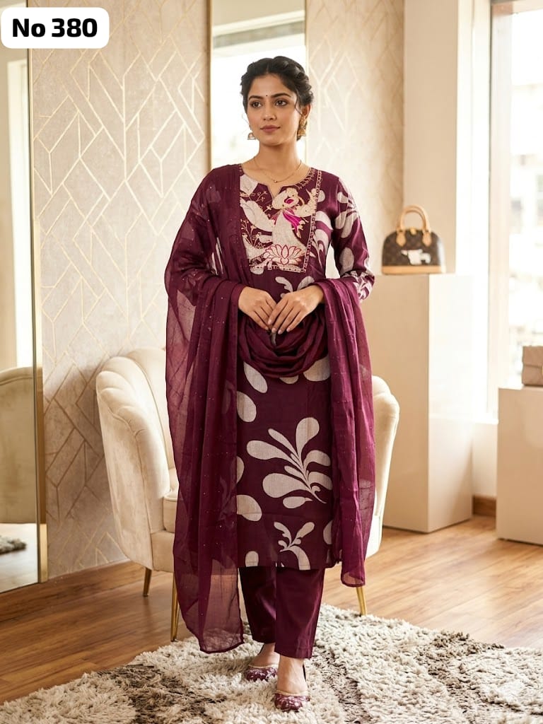 Embroidery Vertican 3 Pcs Set (No 380)