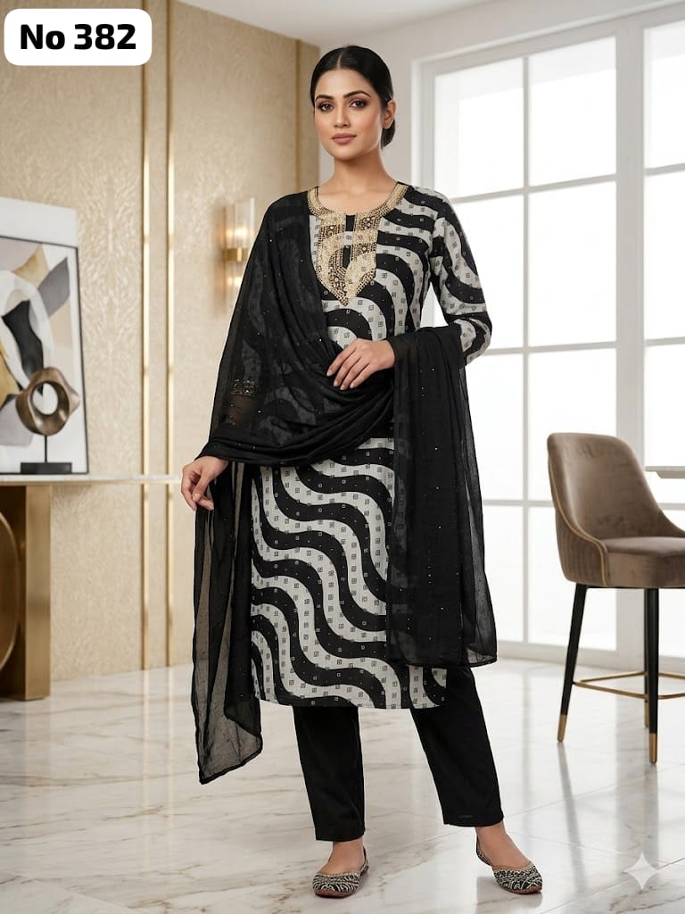 Embroidery Vertican 3 Pcs Set (No 382)
