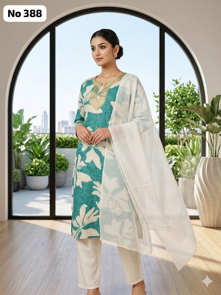 Embroidery Vertican 3 Pcs Set (No 388)