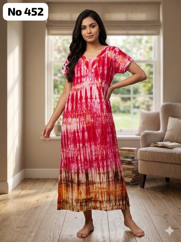 Premium Tie and Dye Nighty (No 452)