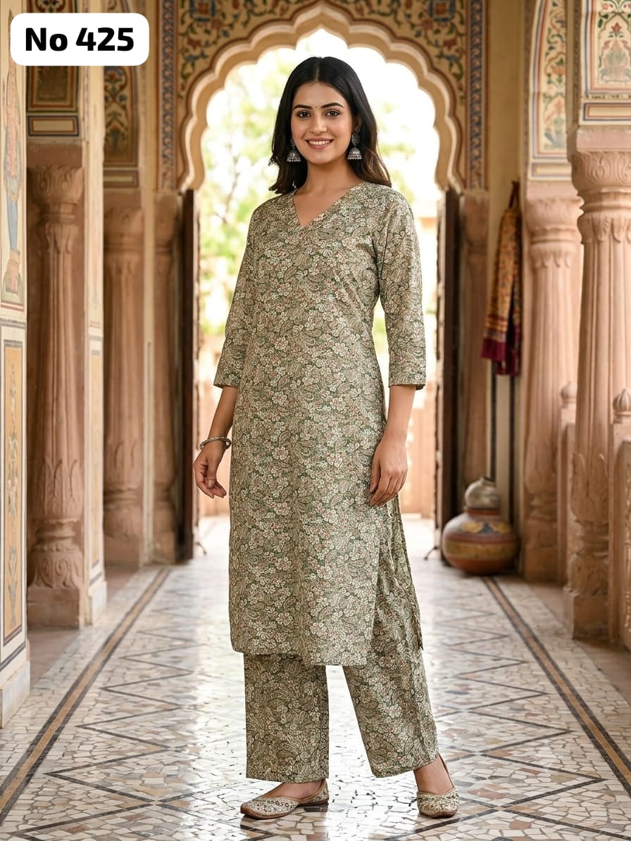 Rayon Co-ord set Plus Size (No 425)