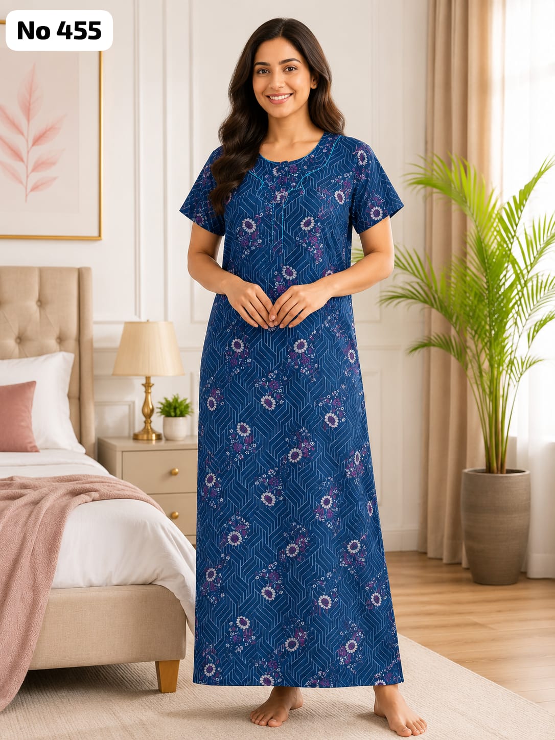 Premium Zip Nighty (No 455)