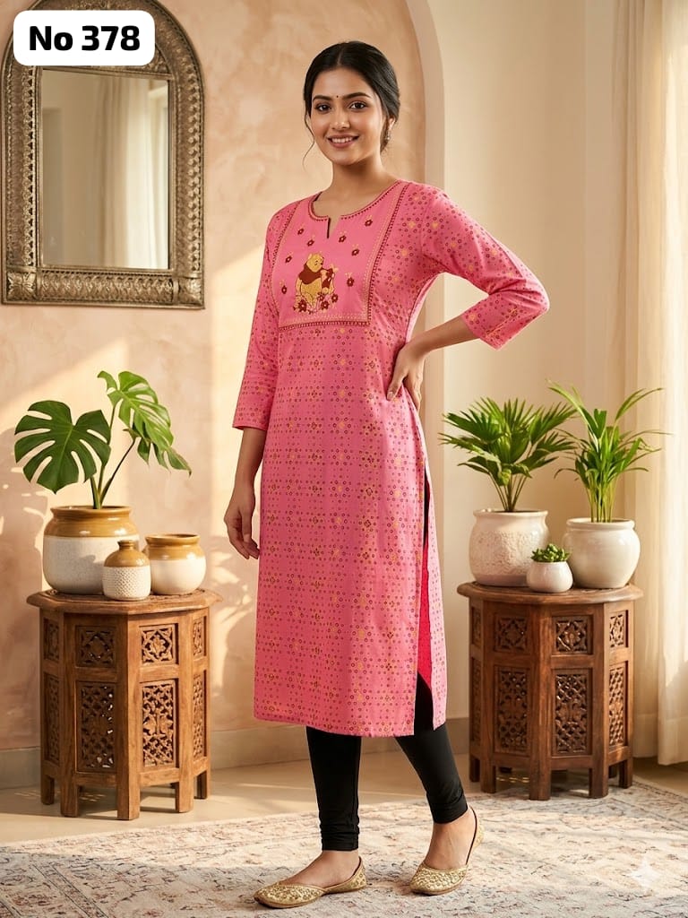Big Embroidery Kurti (No 378)