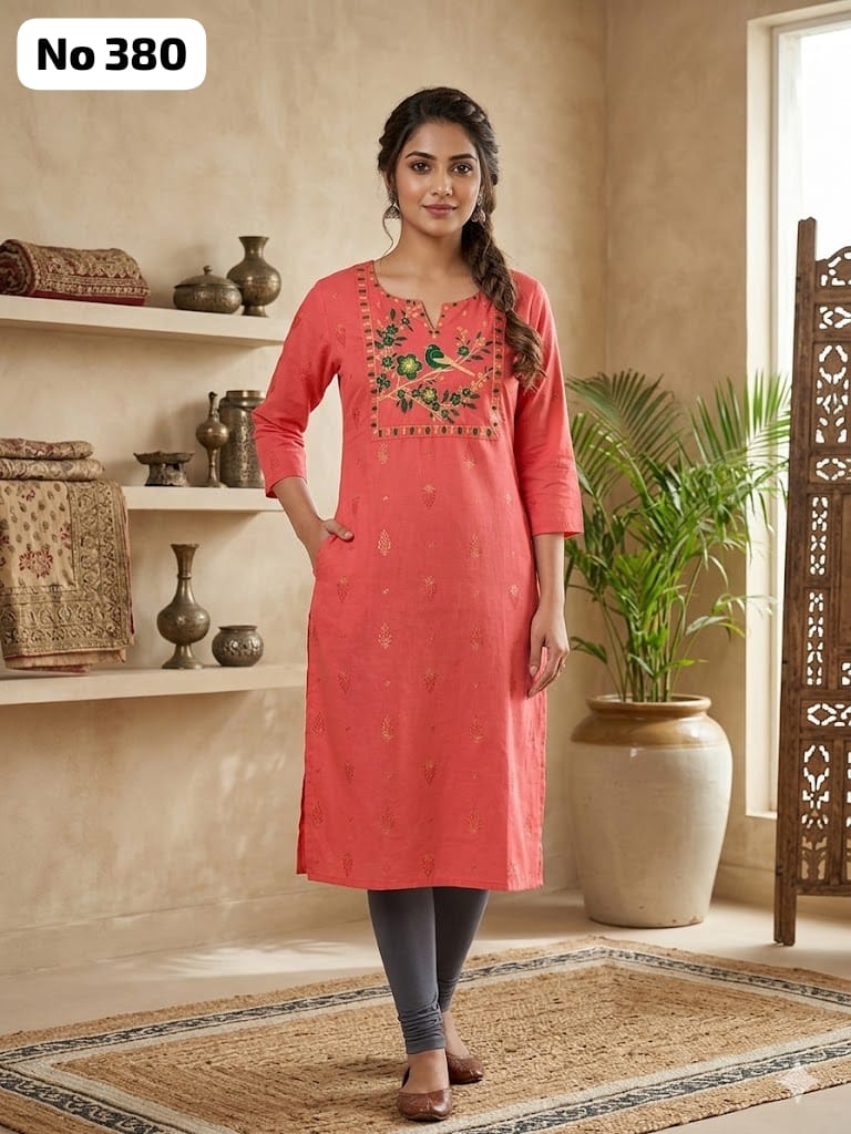 Big Embroidery Kurti (No 380)