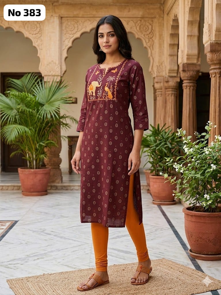 Big Embroidery Kurti (No 383)