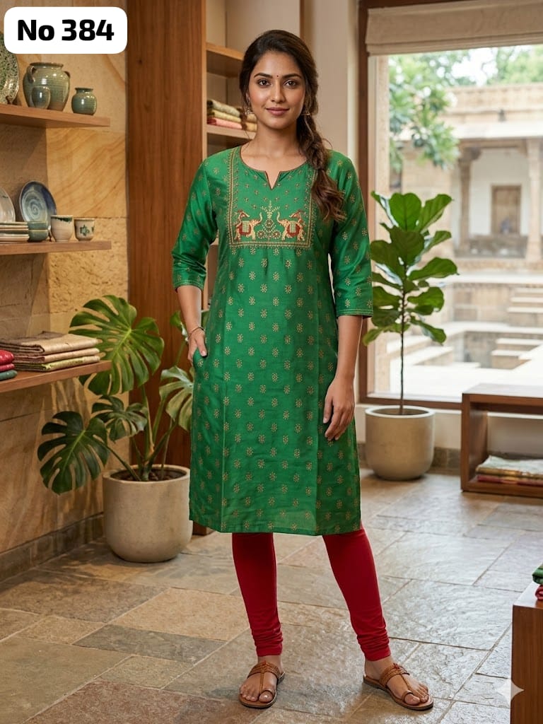 Big Embroidery Kurti (No 384)