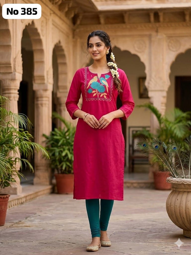 Big Embroidery Kurti (No 385)