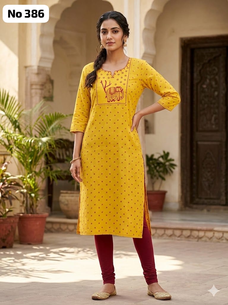 Big Embroidery Kurti (No 386)