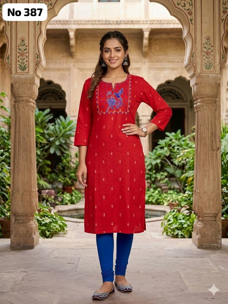 Big Embroidery Kurti (No 387)