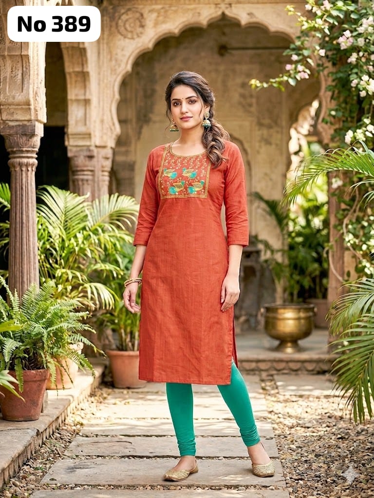 Big Embroidery Kurti (No 389)