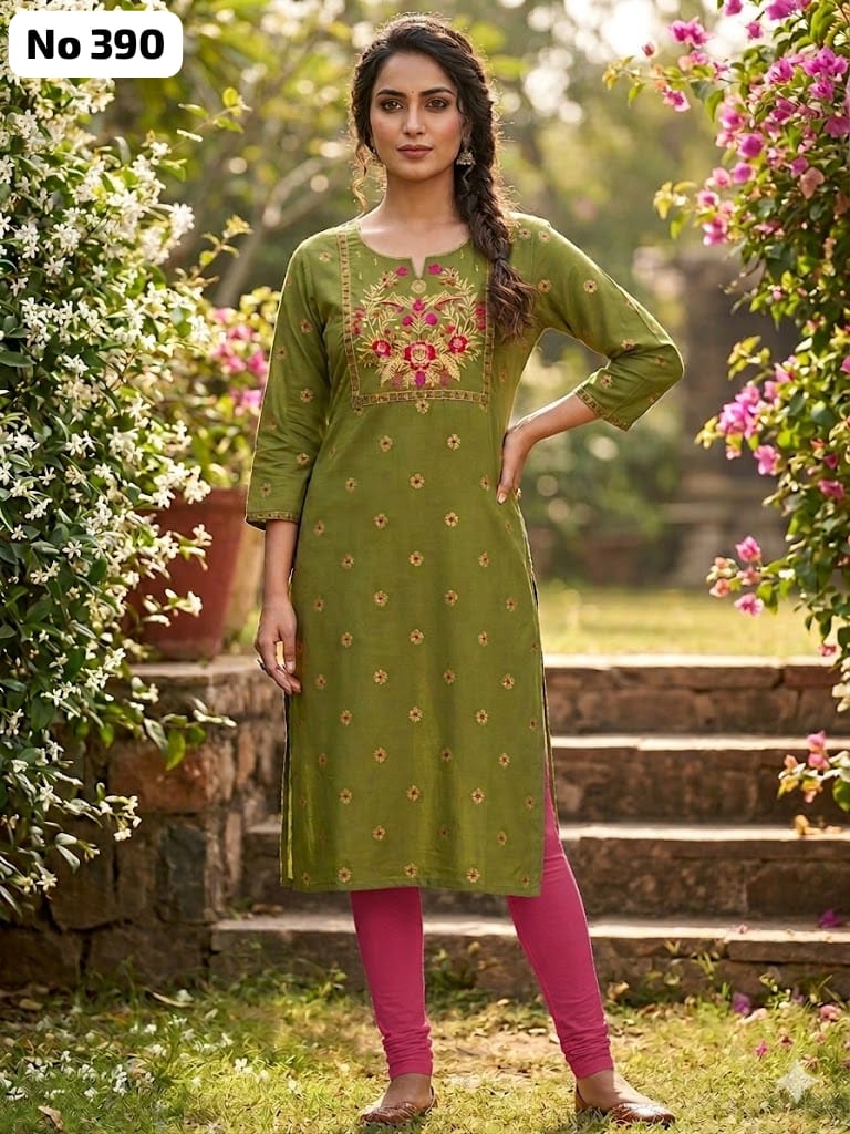 Big Embroidery Kurti (No 390)
