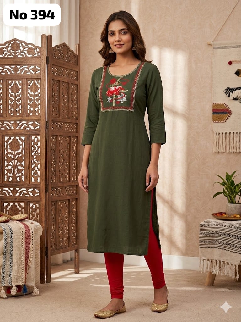 Big Embroidery Kurti (No 394)
