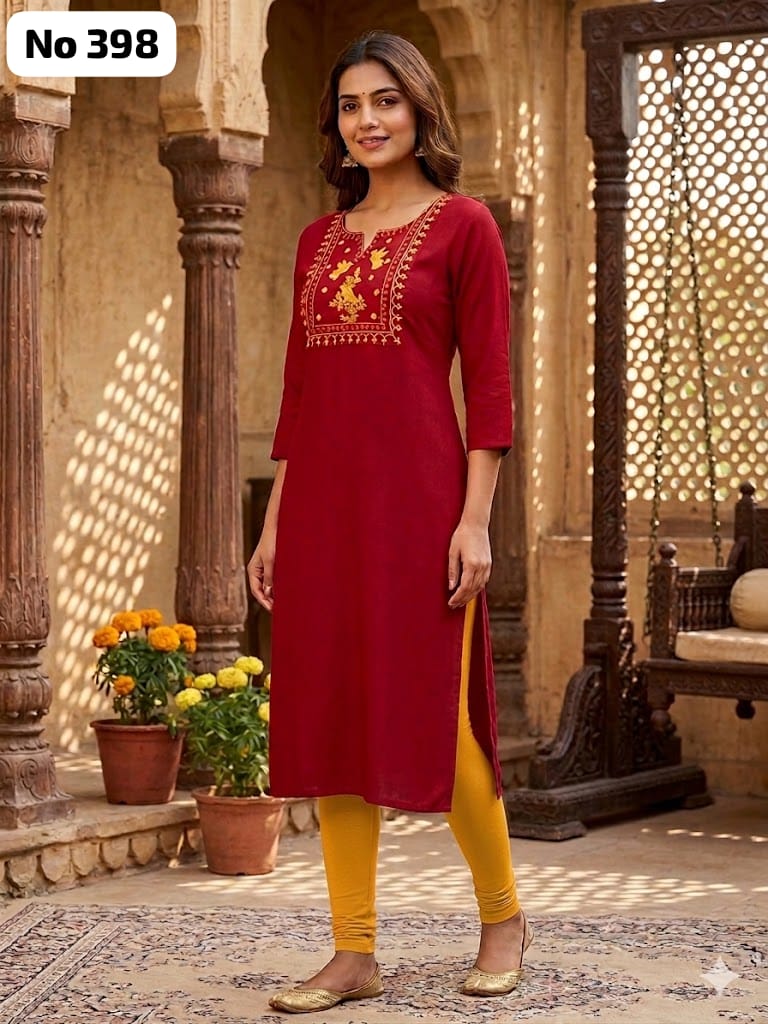 Big Embroidery Kurti (No 398)