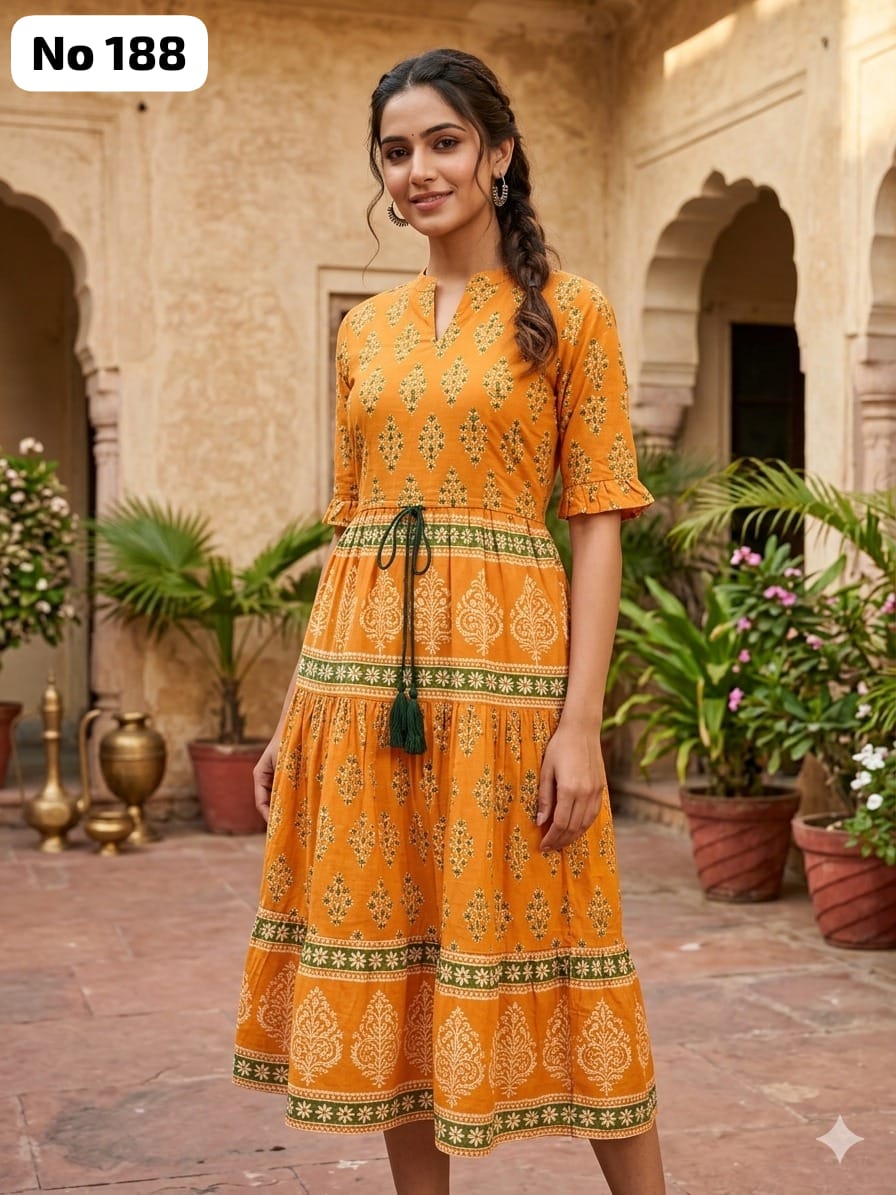 Kalamkari Anarkali (No 188)