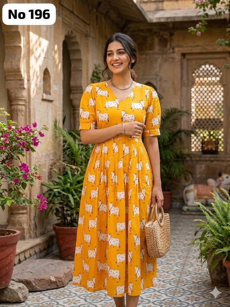 Kalamkari Anarkali (No 196)
