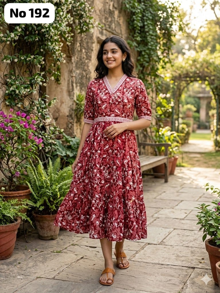 Kalamkari Anarkali (No 192)