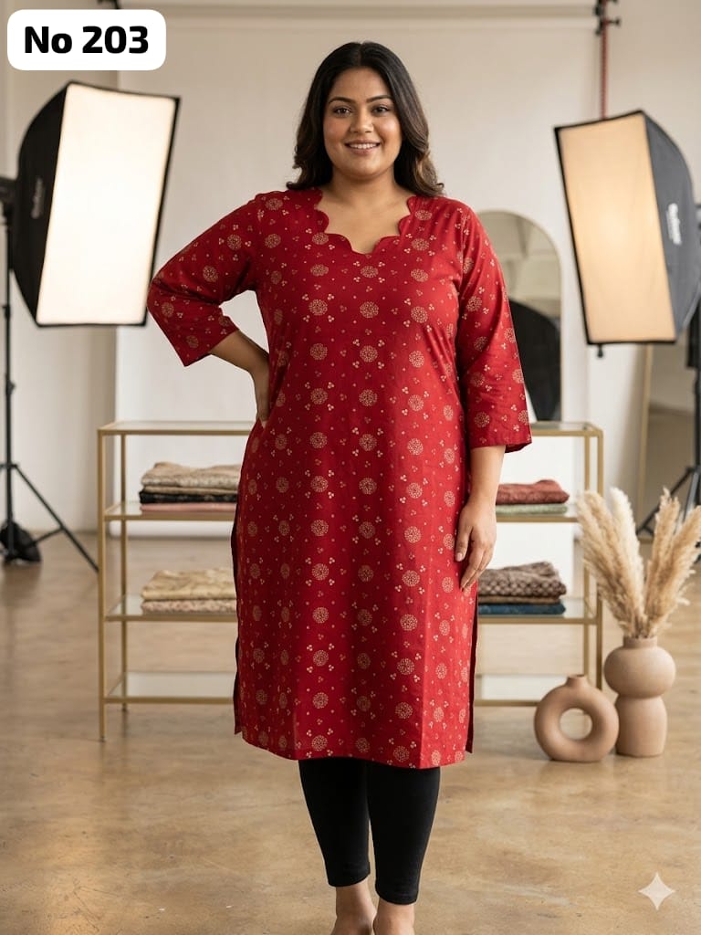 Dailywear Kurti Plus Size (No 203)