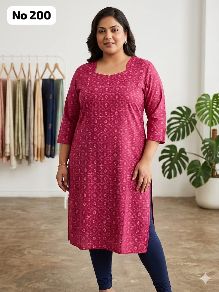 Dailywear Kurti Plus Size (No 200)