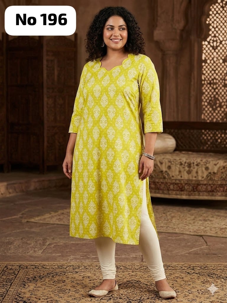 Dailywear Rayon Kurti (Plus Size) (No 196)