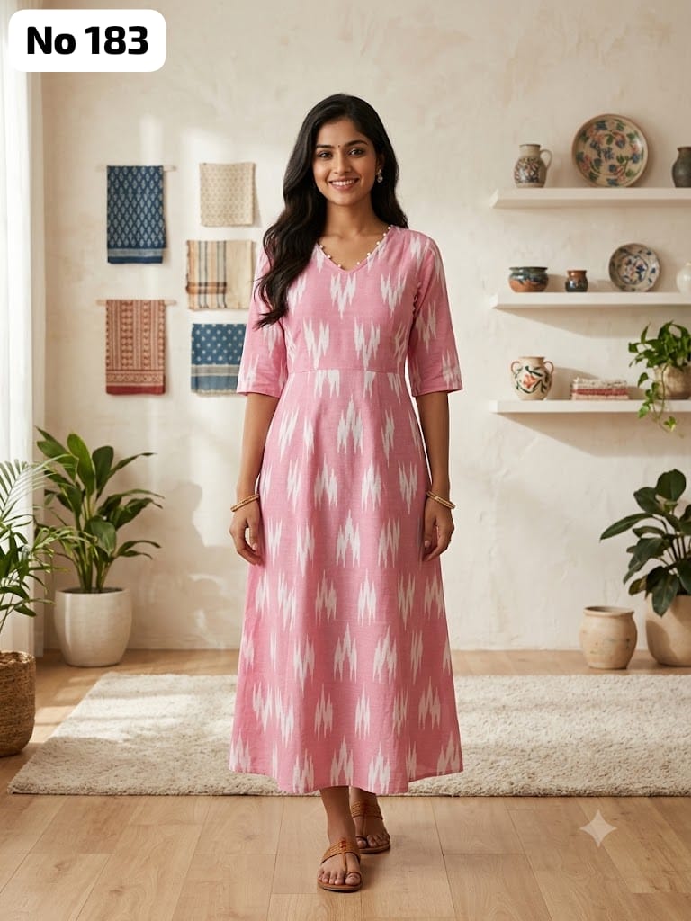 Ikkat Anarkali Gown (No 183)