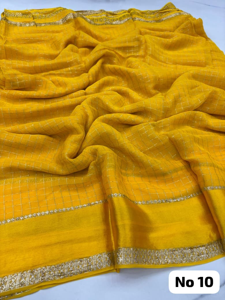 Original Viscose Georgette Saree (No 10)