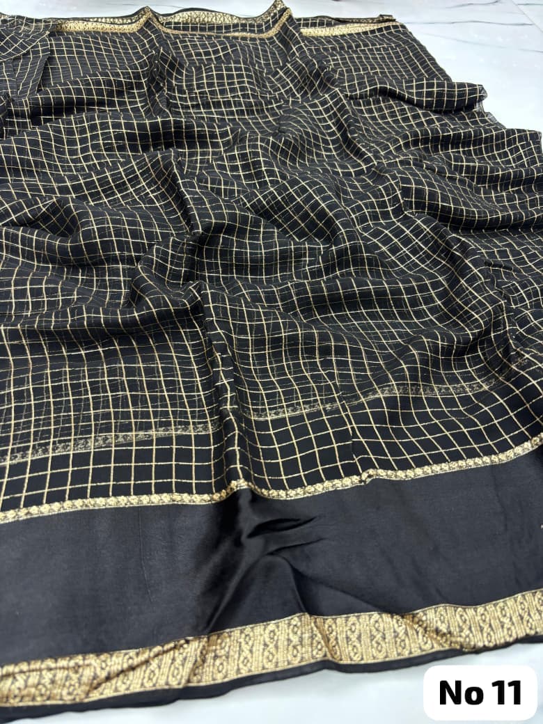 Original Viscose Georgette Saree (No 11)