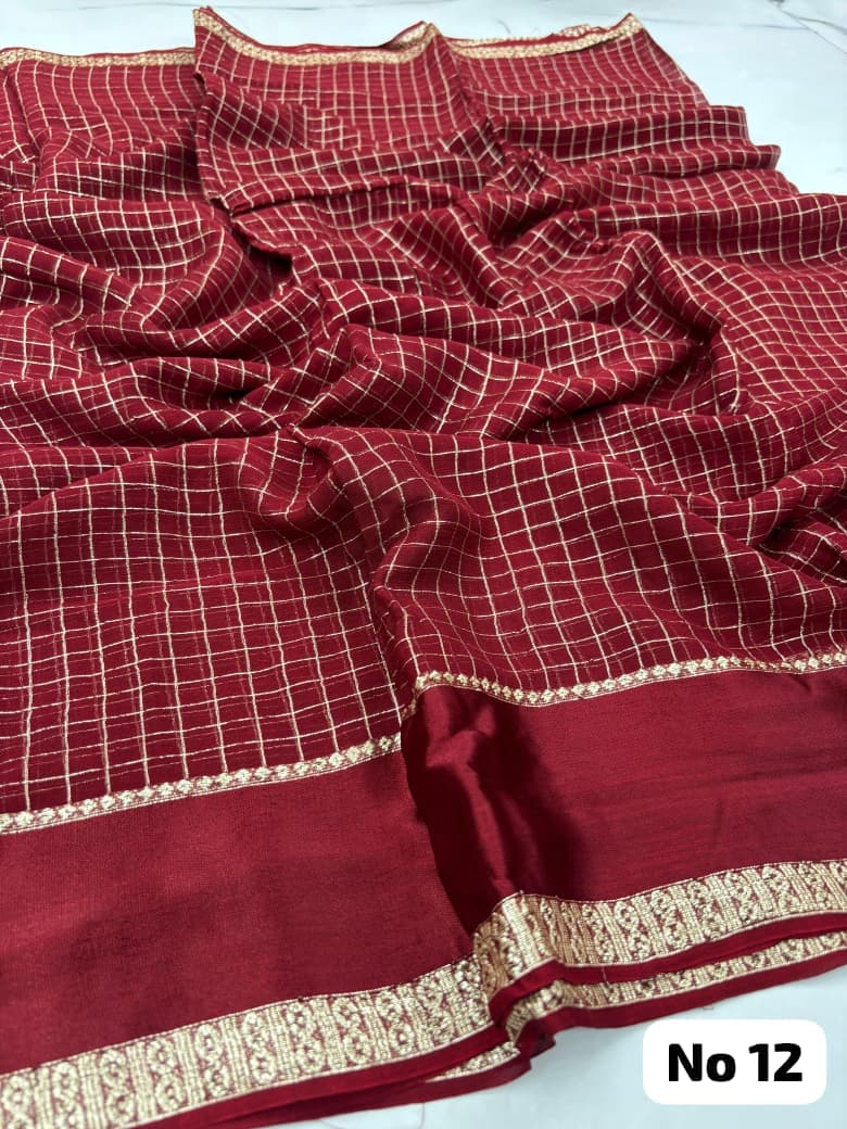 Original Viscose Georgette Saree (No 12)