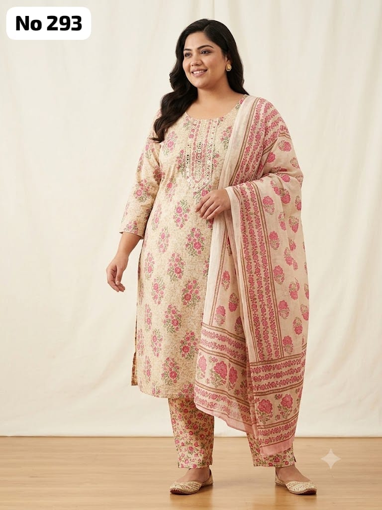 Cotton 3 Pcs Set (Plus Size) (No 293)