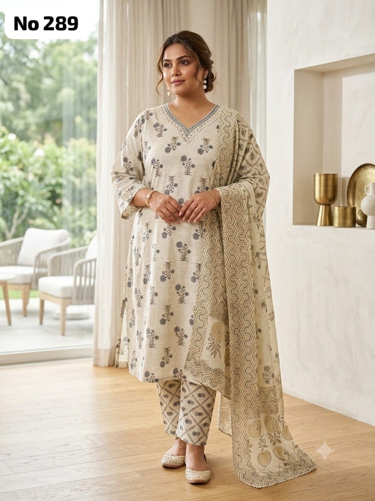 Cotton 3 Pcs Set (Plus Size) (No 289)
