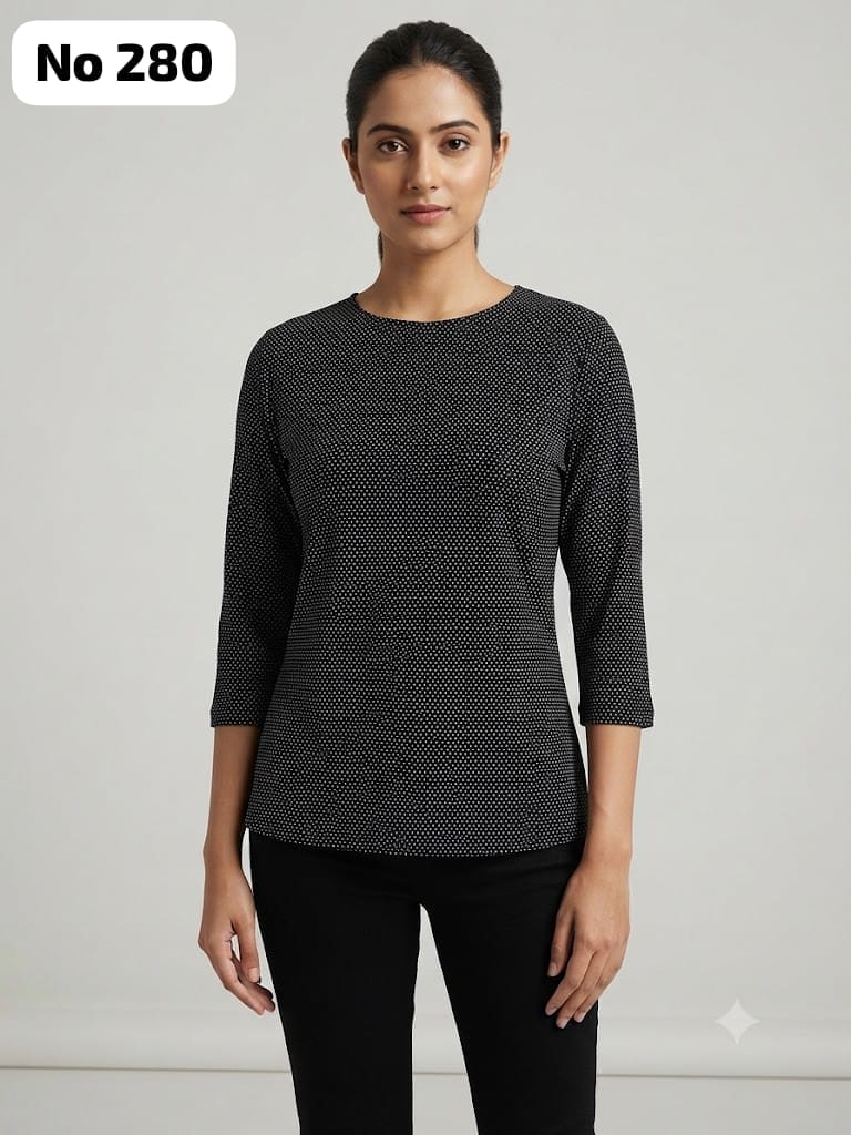 Rayon Short Top(Frill Sleeve) (No 280)